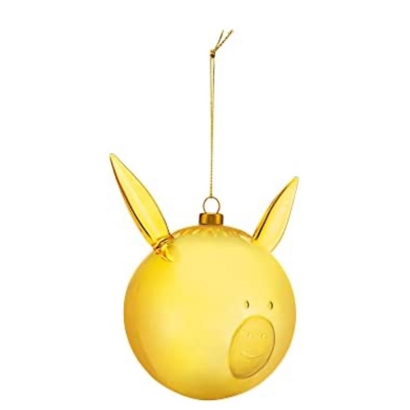 Alessi Other - NWT,Alessi AMJ13 5 GD Donkey Bauble for Christmas Tree, Blown Glass, Gold, 13.5